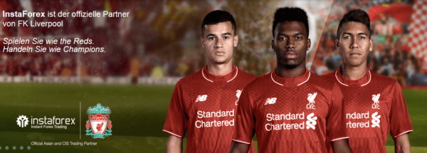 InstaForex offizieller Partner FK Liverpool